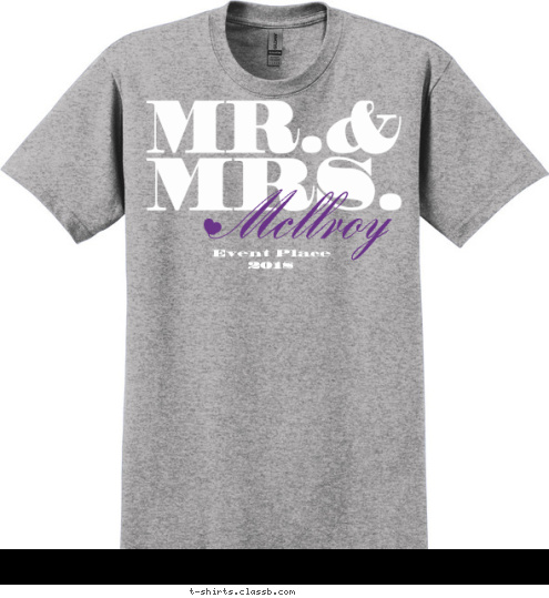 MR. & 2018 Event Place Mcllroy T-shirt Design SP5988