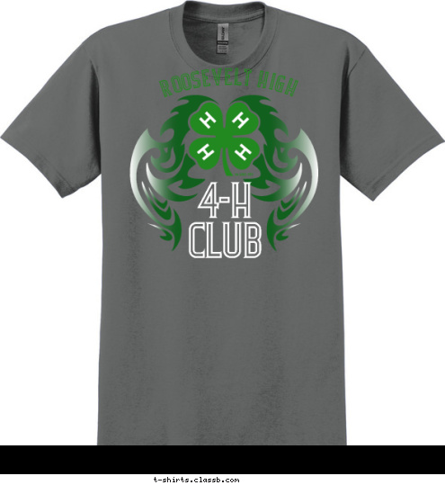 4-H
CLUB ROOSEVELT HIGH T-shirt Design 