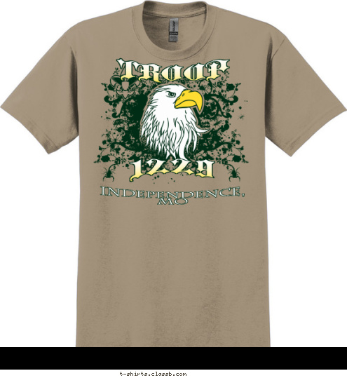 INDEPENDENCE, MO TROOP 1229 T-shirt Design 