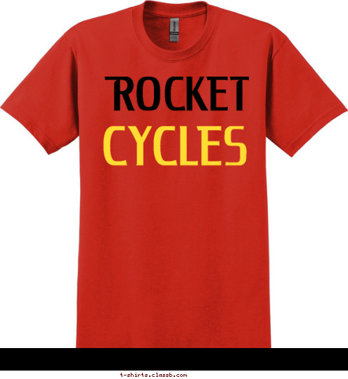 CYCLES ROCKET  T-shirt Design 