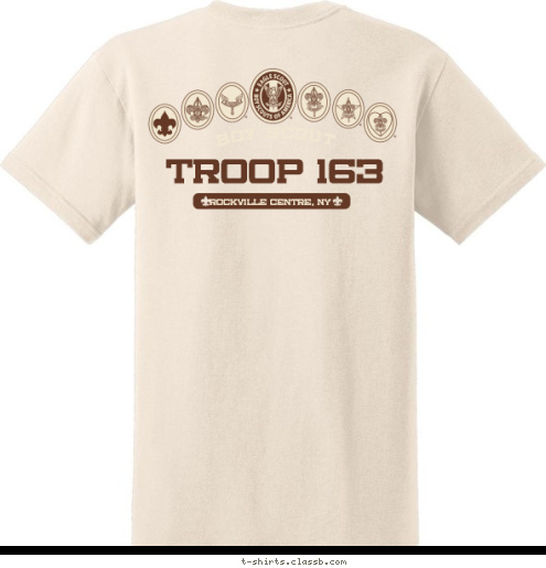 Rockville Centre, NY Rockville Centre, NY TROOP 163 Rockville Centre, NY TROOP 163 BOY SCOUT T-shirt Design 