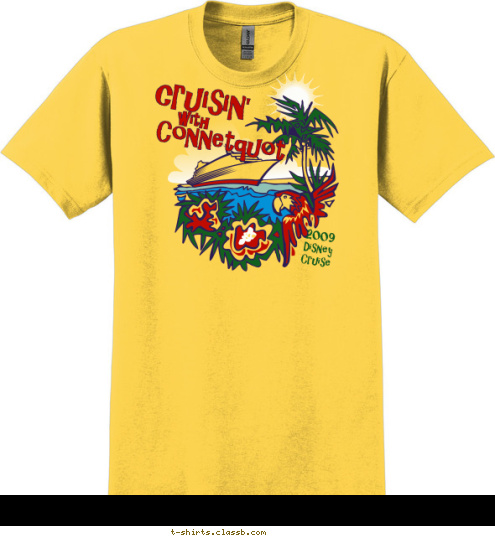 2009
Disney 
Cruise with  Connetquot cruisin' T-shirt Design 