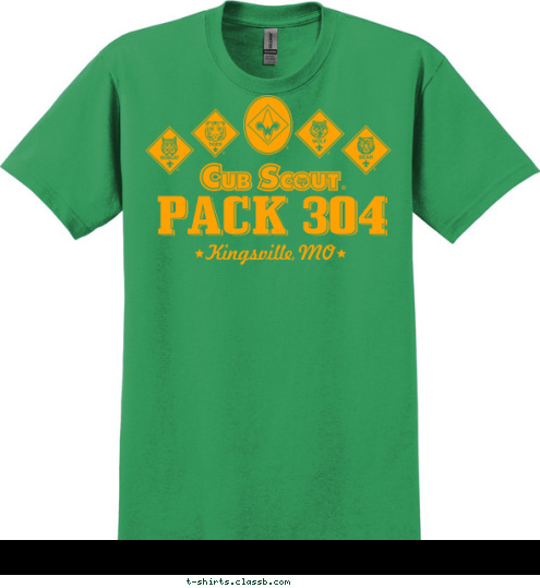 PACK 304 Kingsville,MO T-shirt Design 