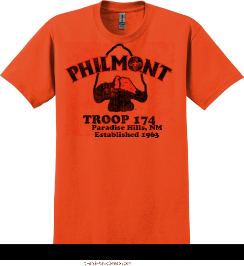 Paradise Hills, NM
Established 1963 TROOP 174 T-shirt Design 