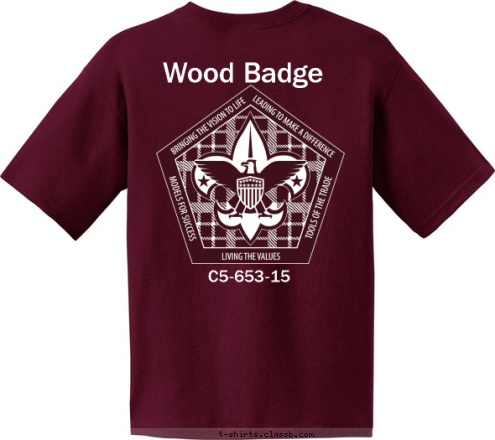 C5-653-15 Wood Badge C5-653-15 T-shirt Design 