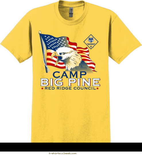 CAMP BIG PINE RED RIDGE COUNCIL T-shirt Design 