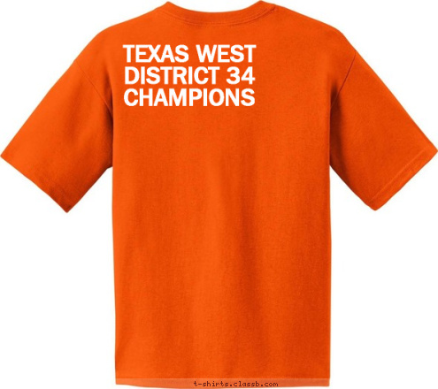  
TEXAS WEST DISTRICT 34 CHAMPIONS 2009 DEL MAR BIG LEAGUE T-shirt Design 