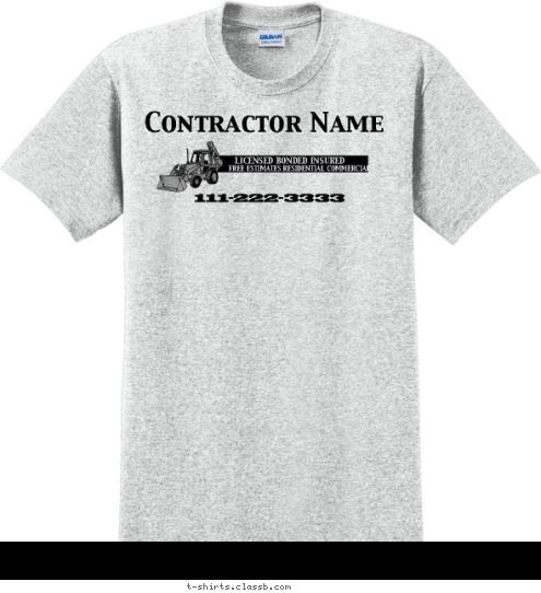 FREE ESTIMATES RESIDENTIAL COMMERCIAL




 LICENSED BONDED INSURED 111-222-3333 Contractor Name T-shirt Design SP1555