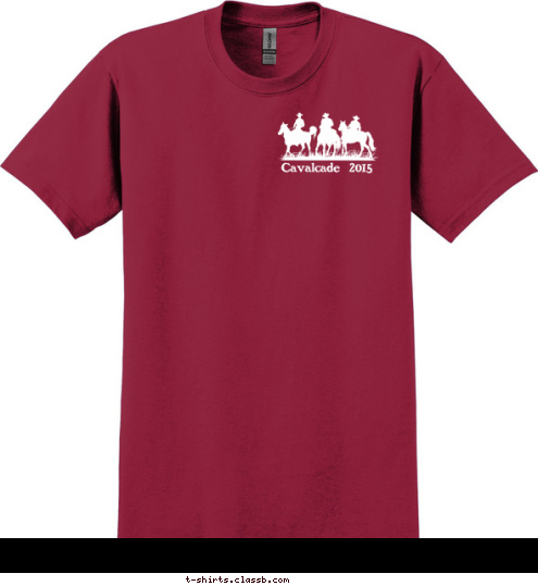  PHILMONT Troop 123       Anytown, USA 2015 Cavalcade 2015 CREW 328 73 miles Trek 5A-N T-shirt Design 