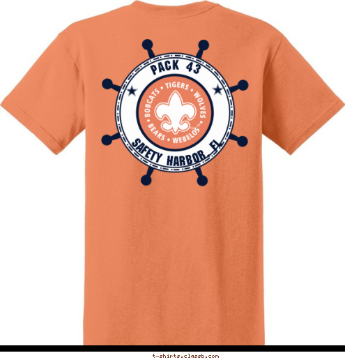 PACK 43 SAFETY HARBOR, FL T-shirt Design 