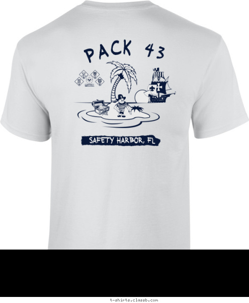 Safety Harbor, FL Pack 43 T-shirt Design 