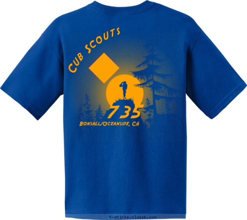 Bonsall/Oceanside, CA Pack Bonsall/Oceanside, CA Pack 735 735
 Cub Scouts T-shirt Design 