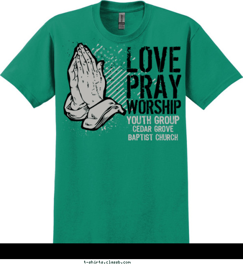 CEDAR GROVE
 BAPTIST CHURCH YOUTH GROUP T-shirt Design 