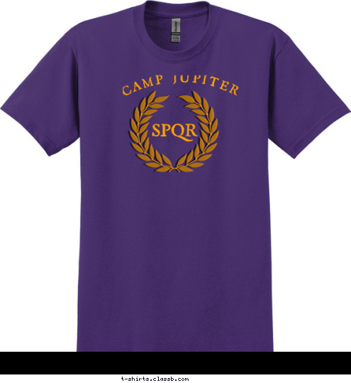 CAMP HALFBLOOD CAMP JUPITER Your text here! SPQR SPQR CAMP JUPITER T-shirt Design 