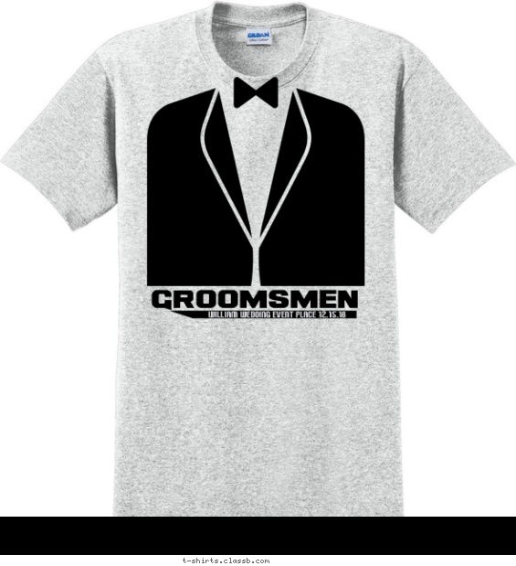 SP6010 Groom's Entourage T-shirt Design