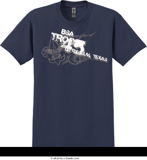 LITTLE ELM, TEXAS 45 TROOP BSA T-shirt Design 