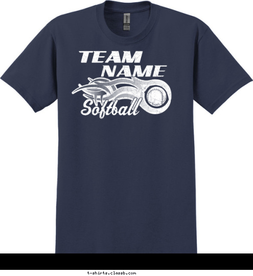 Softball NAME TEAM T-shirt Design SP6031