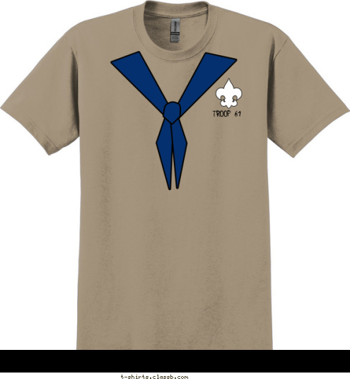 STATE ANYTOWN TROOP 61 T-shirt Design 