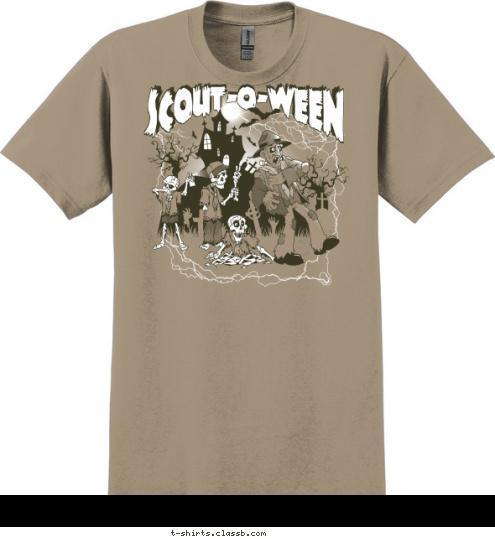 New Text BOY SCOUTS OF AMERICA RED RIDGE COUNCIL 2014 SCOUT-O-WEEN SCOUT-O-WEEN T-shirt Design 