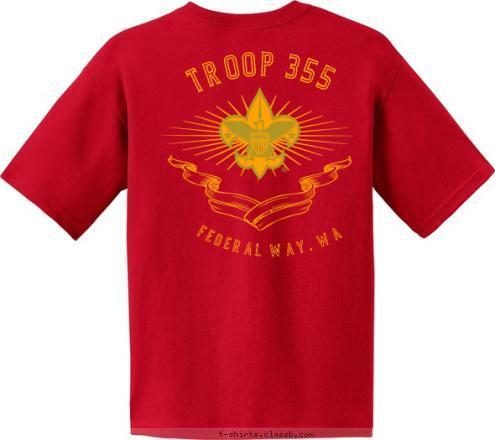 PHOENIX PATROL TROOP 355 FEDERAL WAY, WA  T-shirt Design 