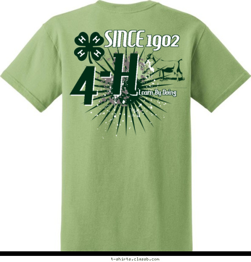 Next Generation Learn By Doing 4-H 1902 SINCE T-shirt Design 