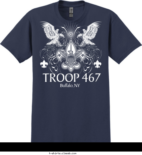 Buffalo, NY TROOP 467 T-shirt Design 