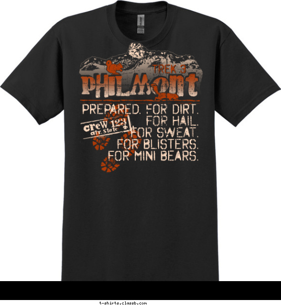 Philmont Prepared. For Dirt. T-shirt Design