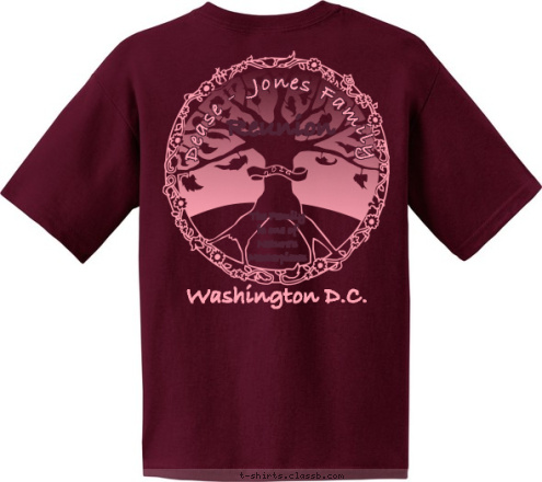 Washington D.C. 2016 The Family
is one of
Nature's
Masterpieces Reunion Dease -  Jones Family T-shirt Design 