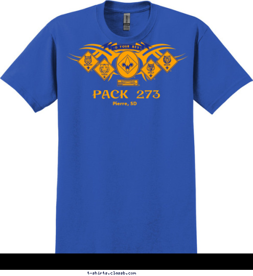 PACK 273 Pierre, SD DO YOUR BEST T-shirt Design 