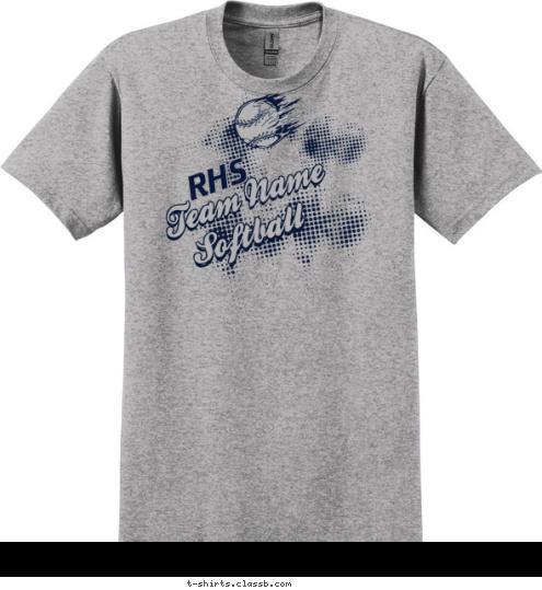 Softball Softball Team Name Team Name RHS T-shirt Design SP6038