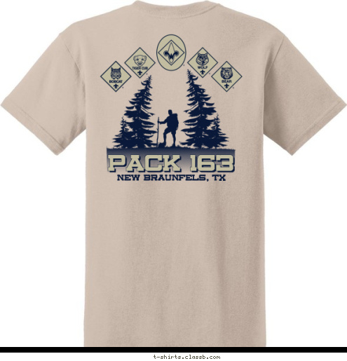 PACK 163 PACK 163 New Braunfels, TX New Braunfels, TX T-shirt Design 