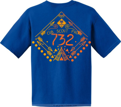 Your text here! ADVANCE, NC ADVANCE, NC PACK 732 732 K PAC 123 CUB SCOUT PACK 732 CUB SCOUT PACK T-shirt Design 