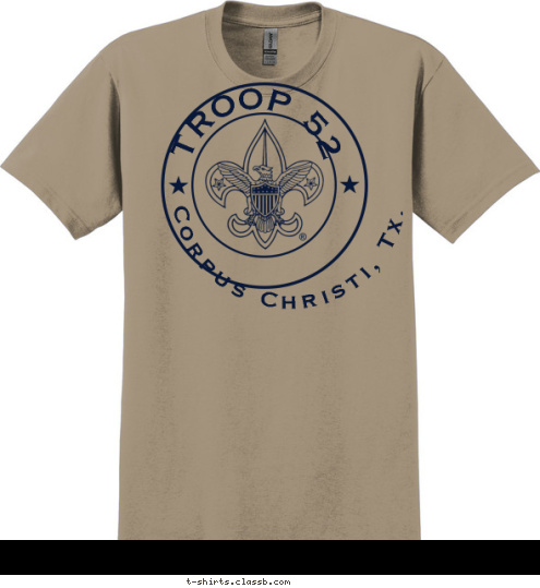 TROOP 52 Corpus Christi, Tx. T-shirt Design 