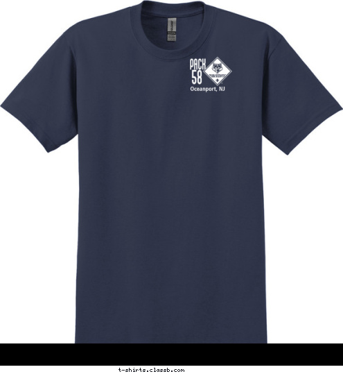 PACK 58 Oceanport, NJ T-shirt Design 