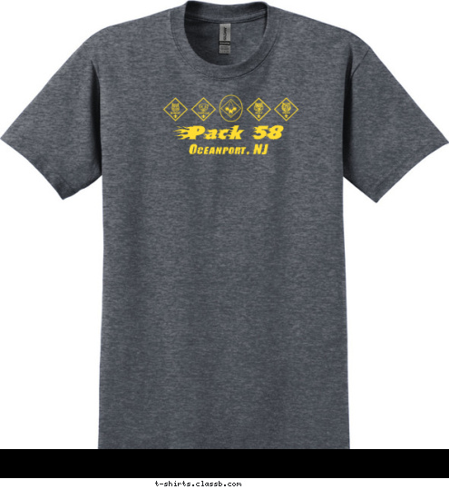 Pack 58
 Oceanport, NJ T-shirt Design 