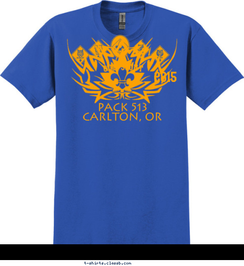 Pack 513
Carlton, OR
 CUB SCOUT , VA CHESTER 2815 T-shirt Design 