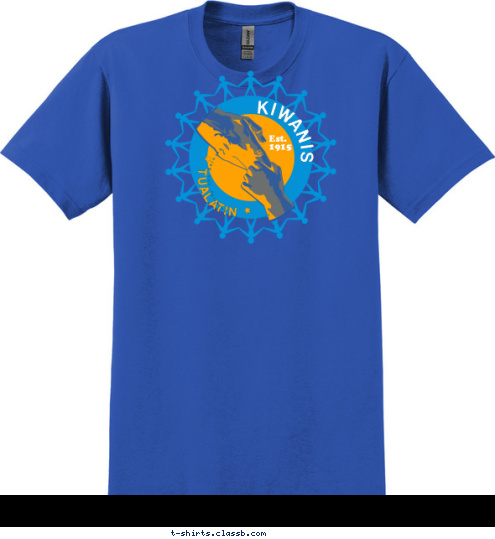  KIWANIS CLUB 
OF 
 GREATER MILLSBORO Serving the Children of the World Est.
1915 * TUALATIN * KIWANIS T-shirt Design 