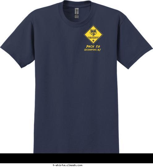 Pack 58 Oceanport, NJ T-shirt Design 