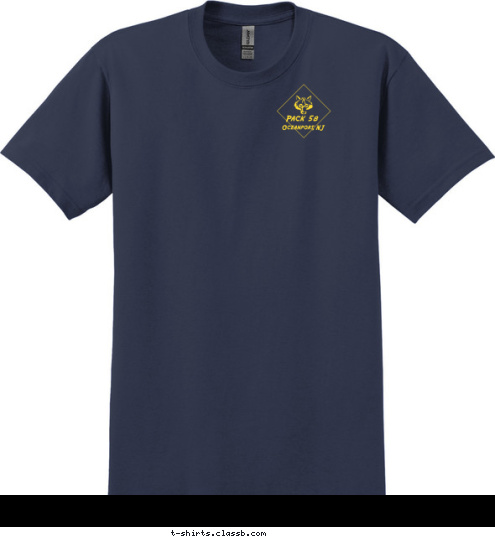 BE PREPARED Pack 58 Oceanport, NJ T-shirt Design 