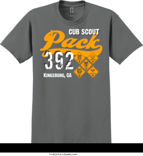 CUB SCOUT PACK 49 YOKOTA  AIR  BASE ANYTOWN, USA ANYTOWN, USA Cub Scout Pack 123 Cub Scout Pack 123 392 Kingsburg, CA CUB SCOUT T-shirt Design 