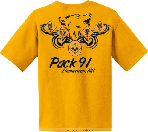 Pack 91 PACK Zimmerman, MN 91 Zimmerman, mn T-shirt Design 