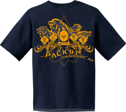 BEST! YOUR DO 123 CUB SCOUT PACK 123 PACK91  Zimmerman, MN 91 K PAC ZIMMERMAN MINNESOTA EST. 1984 T-shirt Design 