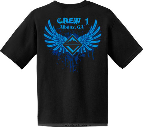 CREW 1 CREW 1 CREW 1 Albany, GA T-shirt Design 