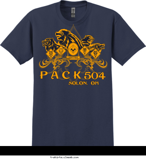 K Solon, OH 504 PACK T-shirt Design 