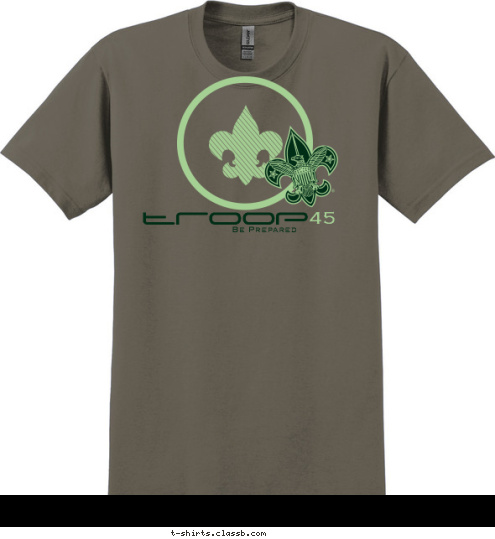 New Text Little Elm 45 troop  Be Prepared T-shirt Design 