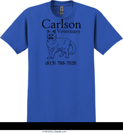 (813) 788-7026 Veterinary Carlson T-shirt Design sp664