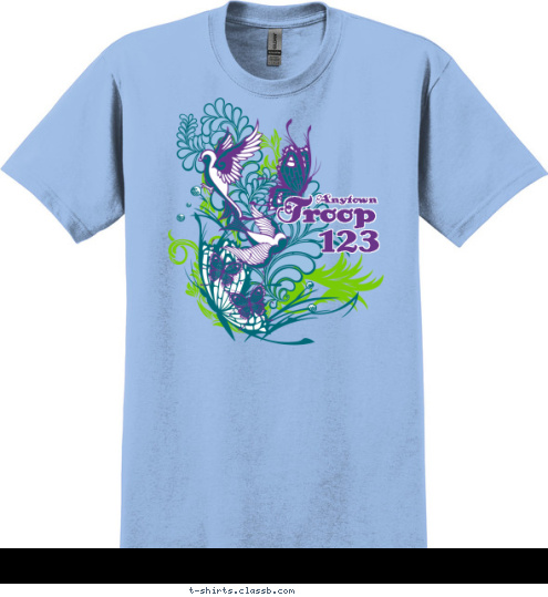 Troop 123 Anytown T-shirt Design 