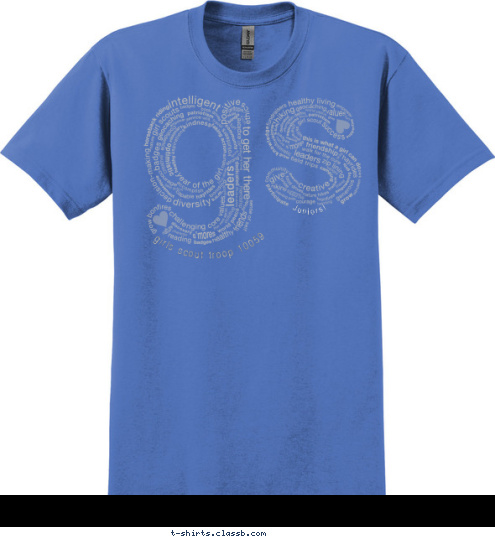 girls scout troop 10059 Juniors! T-shirt Design 