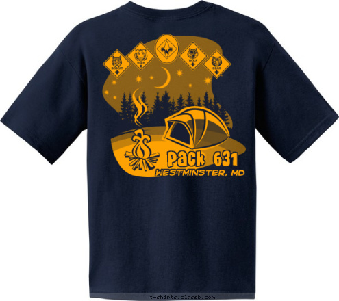 PACK 631 Westminster, MD Pack 631 T-shirt Design 