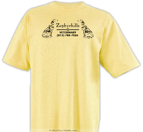 (813) 788-7026 VETERINARY Zephyrhills T-shirt Design sp666